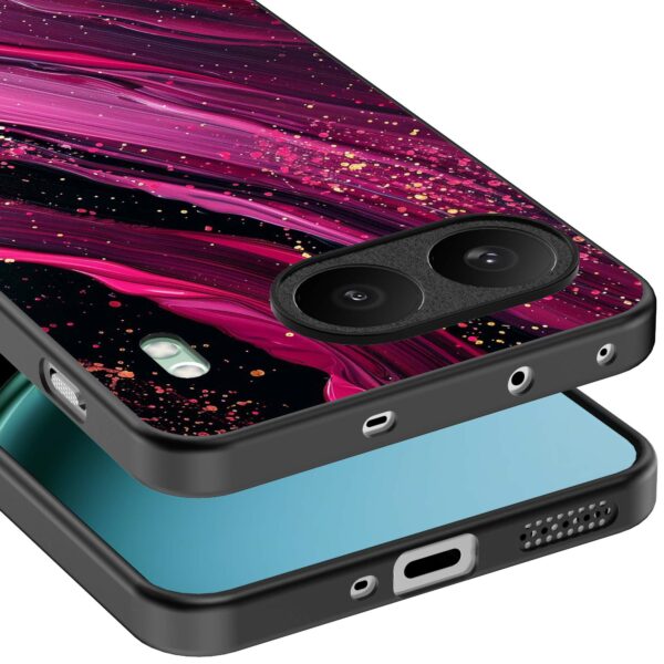 paars roze marmer opdruk_OnePlus Nord 4 Telefoonhoesje (3)