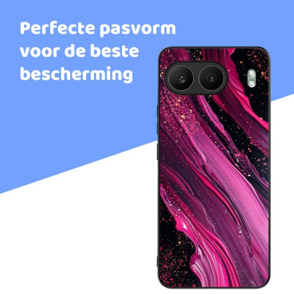 paars roze marmer opdruk_OnePlus Nord 4 Telefoonhoesje (4)