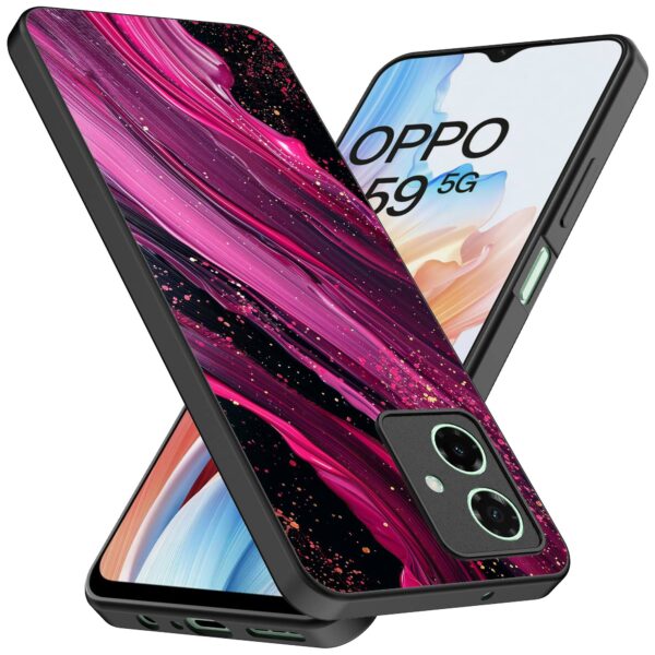 paars roze marmer opdruk_Oppo A59 telefoonhoesje (2)