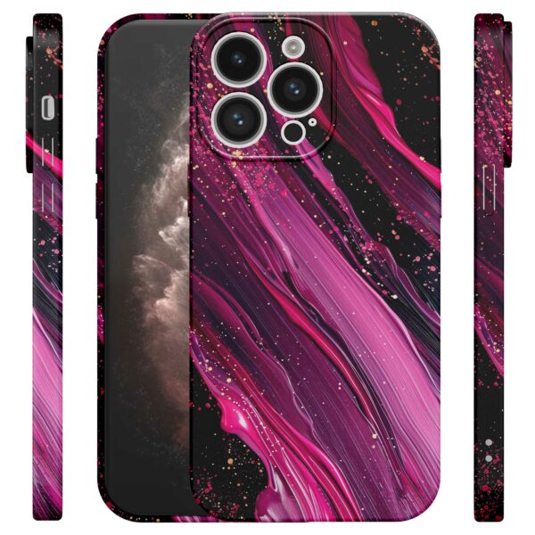 paars roze marmer opdruk_iPhone 11 Pro Max telefoonhoesje met volledige rondom bedrukking (4)