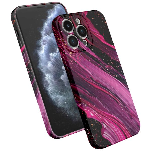 paars roze marmer opdruk_iPhone 11 Pro telefoonhoesje met volledige rondom bedrukking (2)