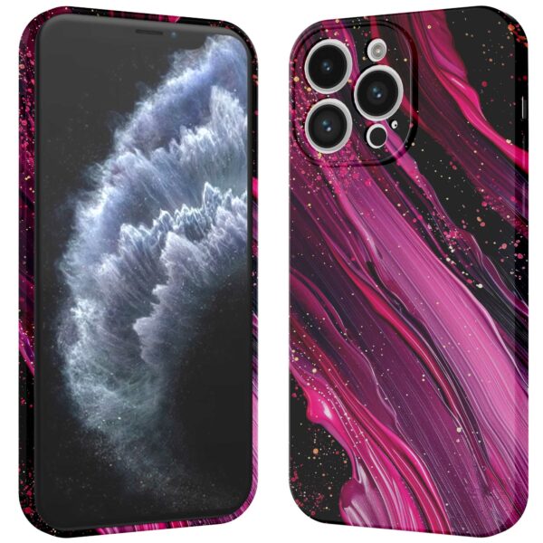 paars roze marmer opdruk_iPhone 11 Pro telefoonhoesje met volledige rondom bedrukking (3)