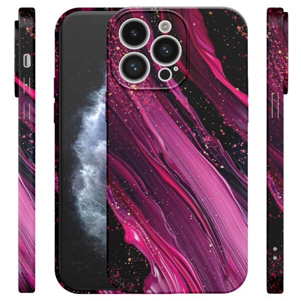 paars roze marmer opdruk_iPhone 11 Pro telefoonhoesje met volledige rondom bedrukking (4)