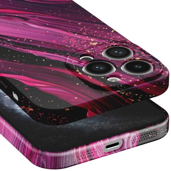 paars roze marmer opdruk_iPhone 11 Pro telefoonhoesje met volledige rondom bedrukking (5)
