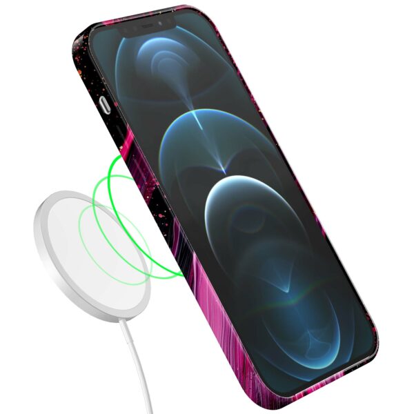 paars roze marmer opdruk_iPhone 12 Pro telefoonhoesje met volledige rondom bedrukking (7)
