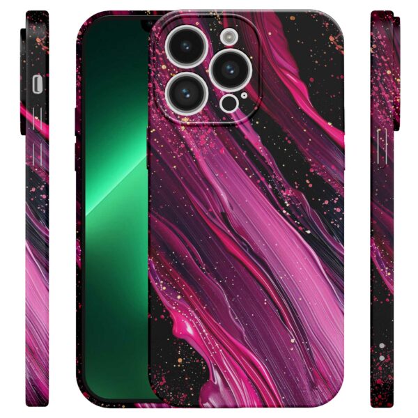 paars roze marmer opdruk_iPhone 13 Pro Max telefoonhoesje met volledige rondom bedrukking (4)