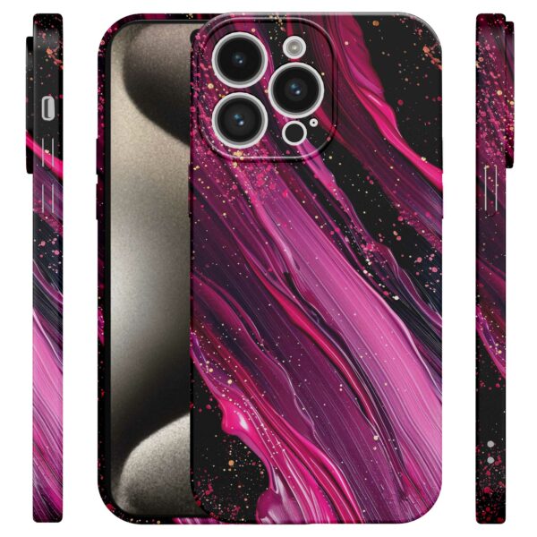 paars roze marmer opdruk_iPhone 15 Pro Max telefoonhoesje met volledige rondom bedrukking (4)