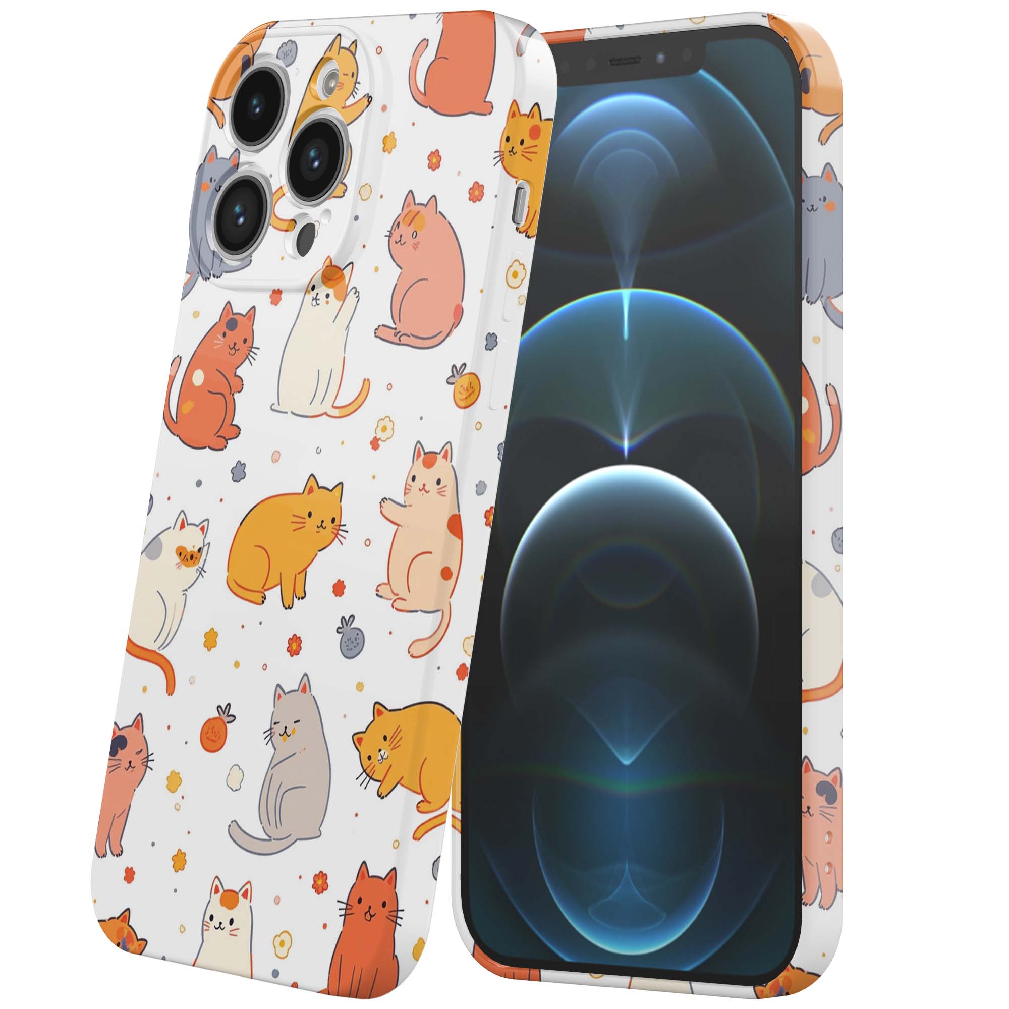 poezen opdruk_iPhone 12 Pro telefoonhoesje met volledige rondom bedrukking (6)