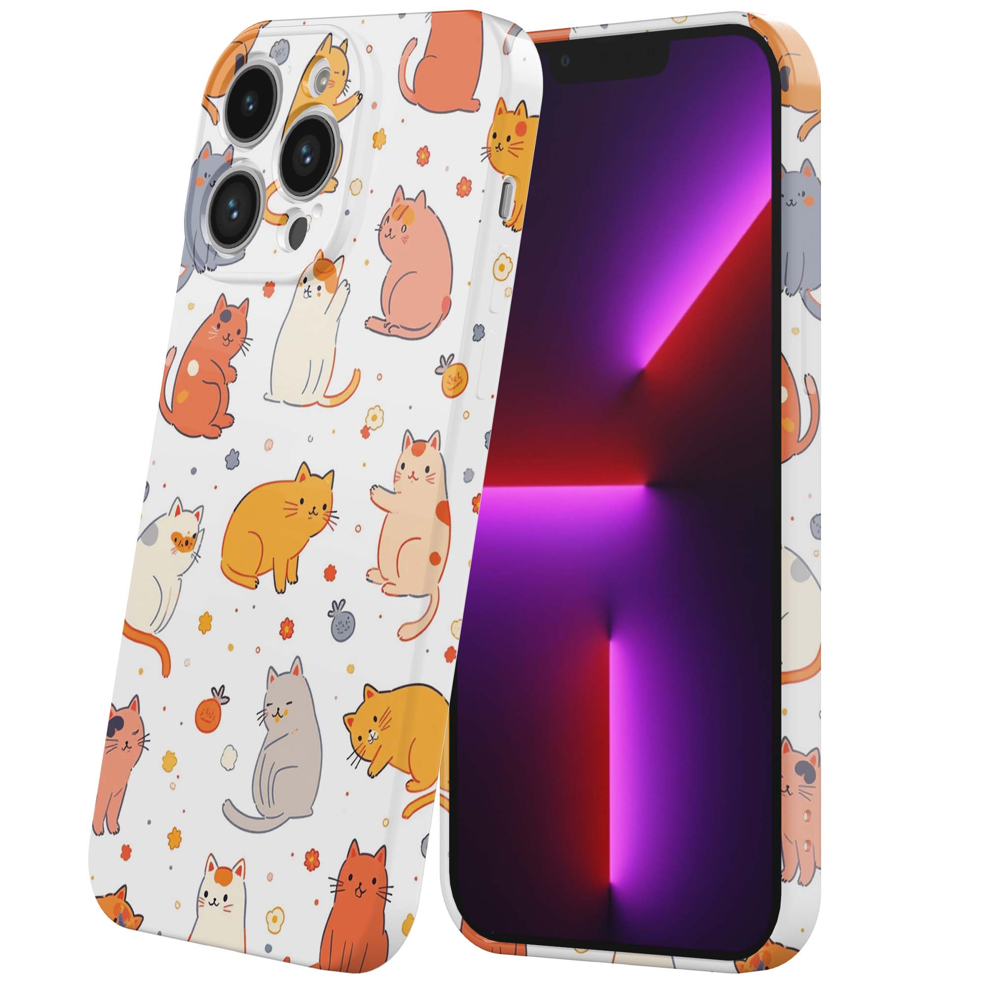 poezen opdruk_iPhone 13 Pro telefoonhoesje met volledige rondom bedrukking (6)