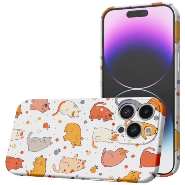 poezen opdruk_iPhone 14 Pro Max telefoonhoesje met volledige rondom bedrukking (1)