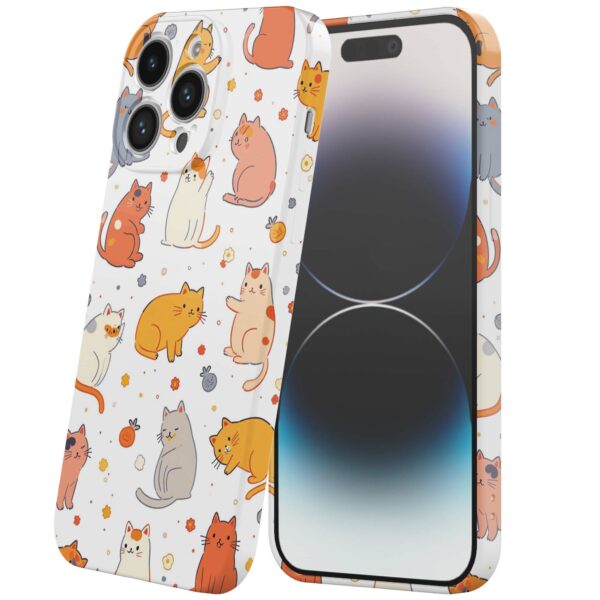 poezen opdruk_iPhone 14 Pro telefoonhoesje met volledige rondom bedrukking (6)