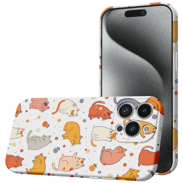 poezen opdruk_iPhone 15 Pro telefoonhoesje met volledige rondom bedrukking (1)