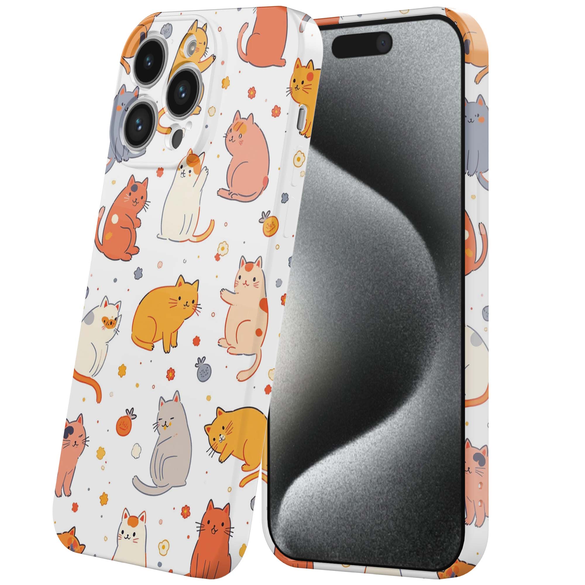 poezen opdruk_iPhone 15 Pro telefoonhoesje met volledige rondom bedrukking (6)