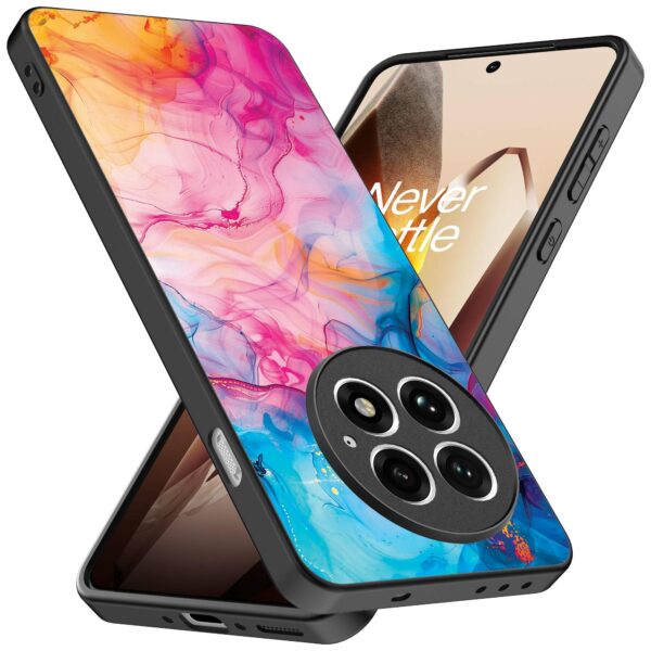regenboog acryl marmer opdruk_OnePlus 13 Telefoonhoesje (2)
