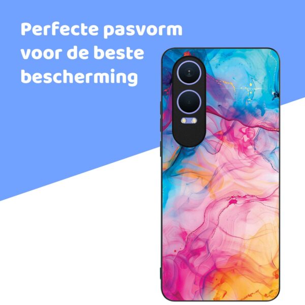 regenboog acryl marmer opdruk_OnePlus Nord CE 4 Lite Telefoonhoesje (4)