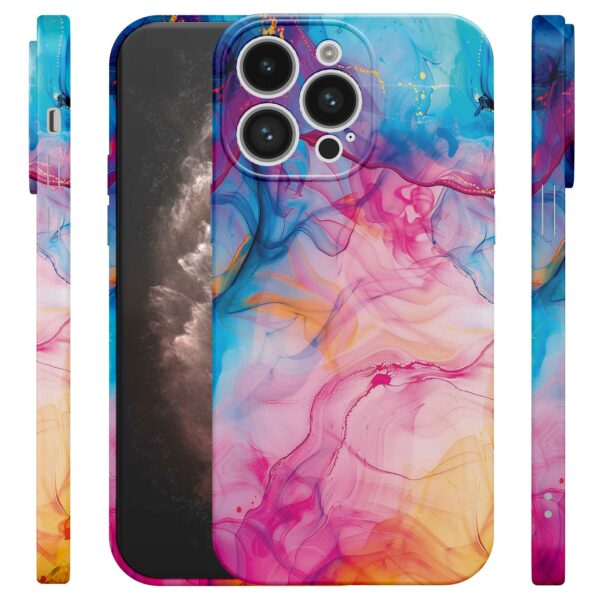 regenboog acryl marmer opdruk_iPhone 11 Pro Max telefoonhoesje met volledige rondom bedrukking (4)