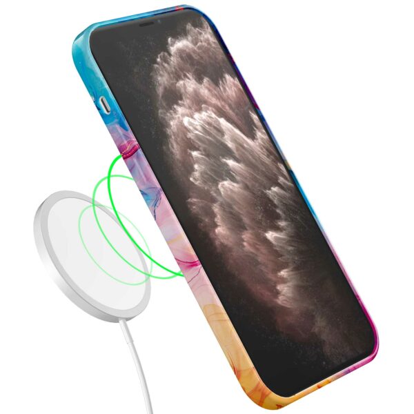 regenboog acryl marmer opdruk_iPhone 11 Pro Max telefoonhoesje met volledige rondom bedrukking (7)