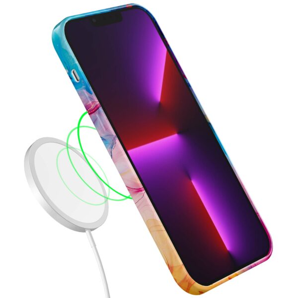 regenboog acryl marmer opdruk_iPhone 13 Pro telefoonhoesje met volledige rondom bedrukking (7)