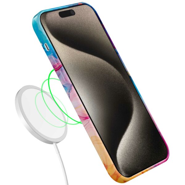 regenboog acryl marmer opdruk_iPhone 15 Pro Max telefoonhoesje met volledige rondom bedrukking (7)