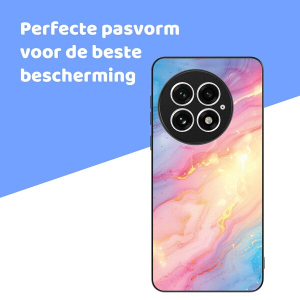 regenboog glitter marmer opdruk_OnePlus 13 Telefoonhoesje (4)
