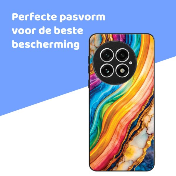 regenboog goud marmer opdruk_OnePlus 13 Telefoonhoesje (4)
