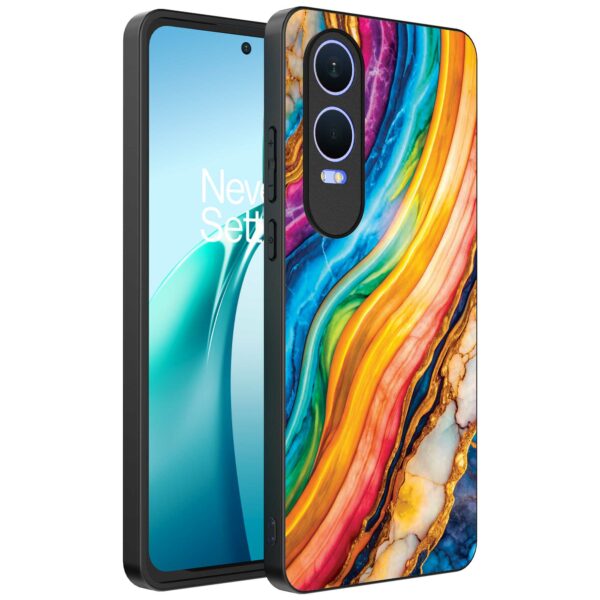 regenboog goud marmer opdruk_OnePlus Nord CE 4 Lite Telefoonhoesje (1)