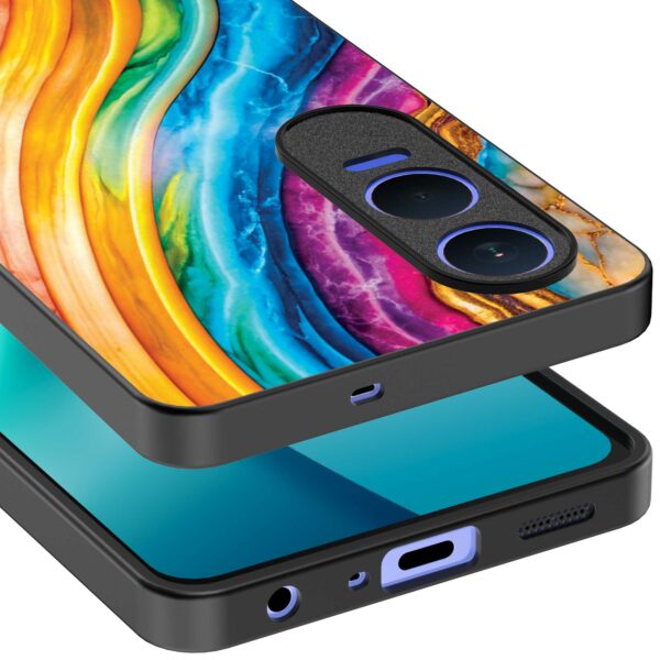 regenboog goud marmer opdruk_OnePlus Nord CE 4 Lite Telefoonhoesje (3)