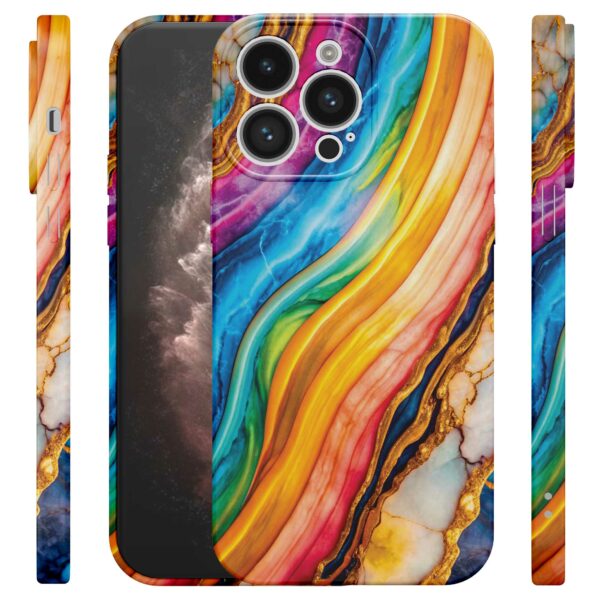 regenboog goud marmer opdruk_iPhone 11 Pro Max telefoonhoesje met volledige rondom bedrukking (4)