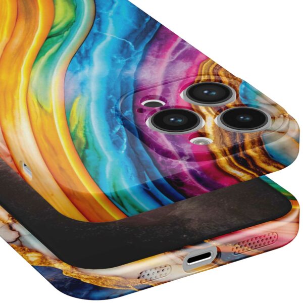 regenboog goud marmer opdruk_iPhone 11 Pro Max telefoonhoesje met volledige rondom bedrukking (5)