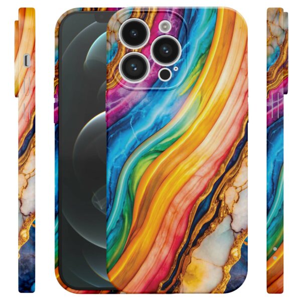 regenboog goud marmer opdruk_iPhone 12 Pro Max telefoonhoesje met volledige rondom bedrukking (4)