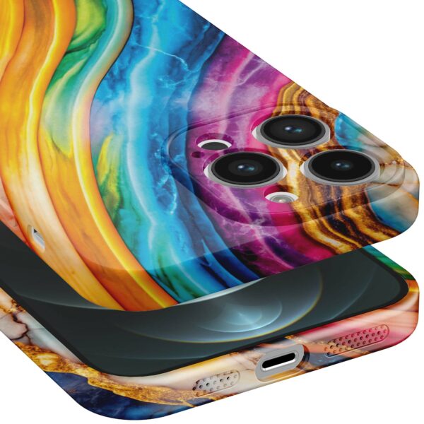 regenboog goud marmer opdruk_iPhone 12 Pro Max telefoonhoesje met volledige rondom bedrukking (5)
