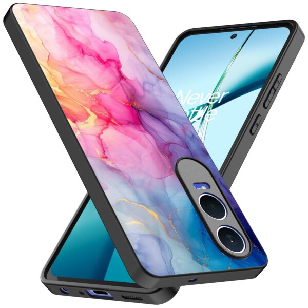 regenboog marmer opdruk_OnePlus Nord CE 4 Lite Telefoonhoesje (2)