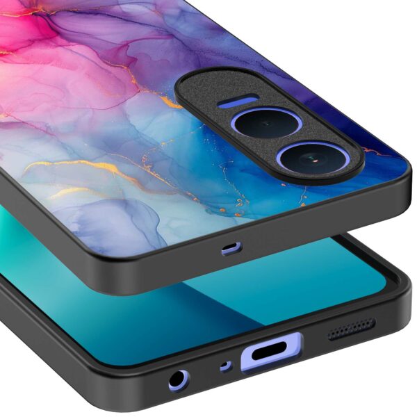 regenboog marmer opdruk_OnePlus Nord CE 4 Lite Telefoonhoesje (3)