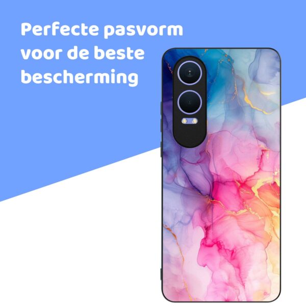 regenboog marmer opdruk_OnePlus Nord CE 4 Lite Telefoonhoesje (4)