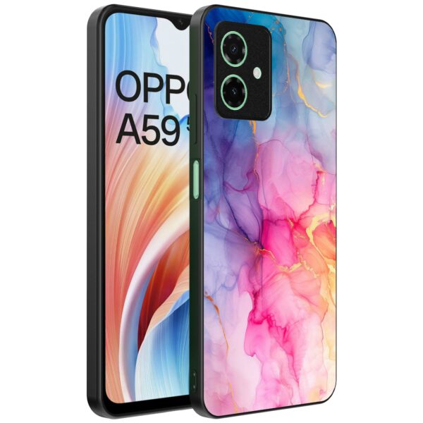 regenboog marmer opdruk_Oppo A59 telefoonhoesje (1)