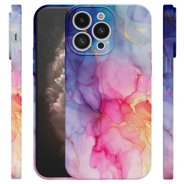 regenboog marmer opdruk_iPhone 11 Pro Max telefoonhoesje met volledige rondom bedrukking (4)