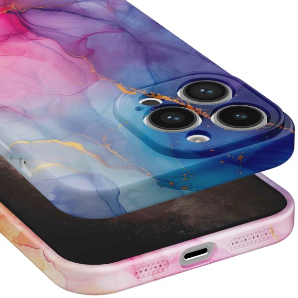 regenboog marmer opdruk_iPhone 11 Pro Max telefoonhoesje met volledige rondom bedrukking (5)