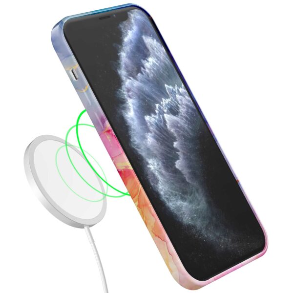 regenboog marmer opdruk_iPhone 11 Pro telefoonhoesje met volledige rondom bedrukking (7)