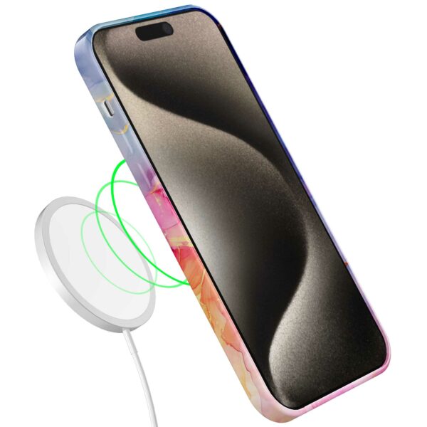 regenboog marmer opdruk_iPhone 15 Pro Max telefoonhoesje met volledige rondom bedrukking (7)