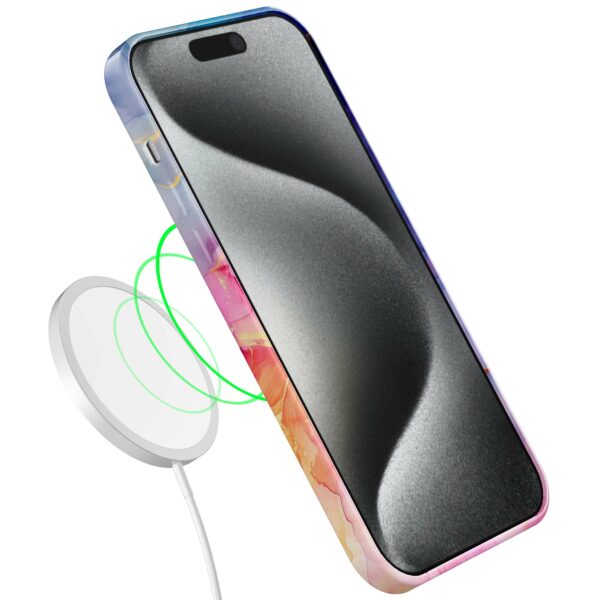 regenboog marmer opdruk_iPhone 15 Pro telefoonhoesje met volledige rondom bedrukking (7)