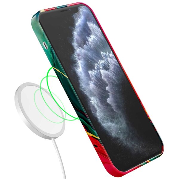 rood groen marmer opdruk_iPhone 11 Pro telefoonhoesje met volledige rondom bedrukking (7)
