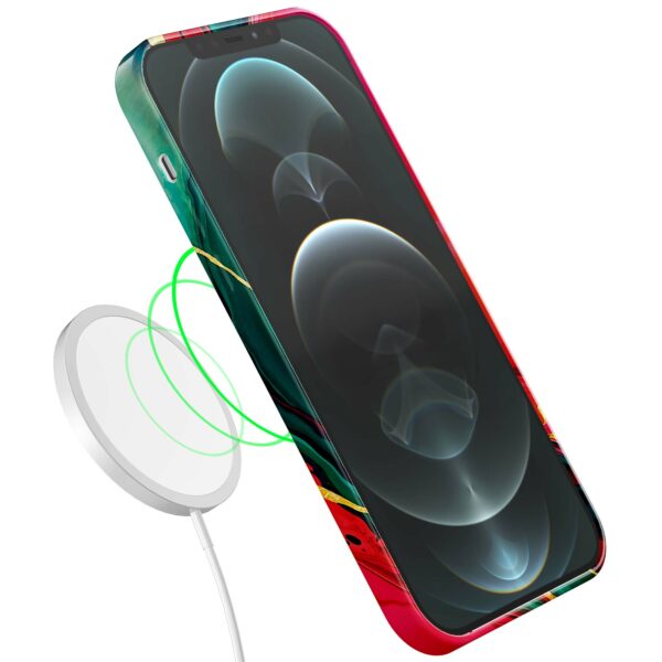 rood groen marmer opdruk_iPhone 12 Pro Max telefoonhoesje met volledige rondom bedrukking (7)