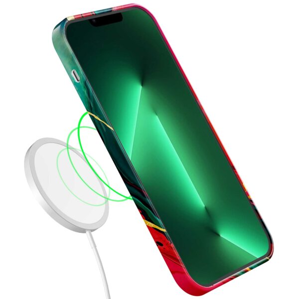 rood groen marmer opdruk_iPhone 13 Pro Max telefoonhoesje met volledige rondom bedrukking (7)
