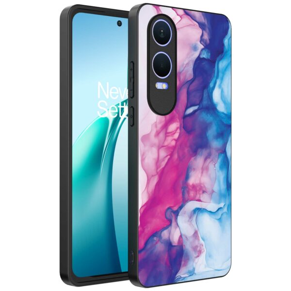 roze blauw marmer opdruk_OnePlus Nord CE 4 Lite Telefoonhoesje (1)