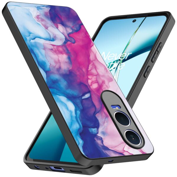 roze blauw marmer opdruk_OnePlus Nord CE 4 Lite Telefoonhoesje (2)