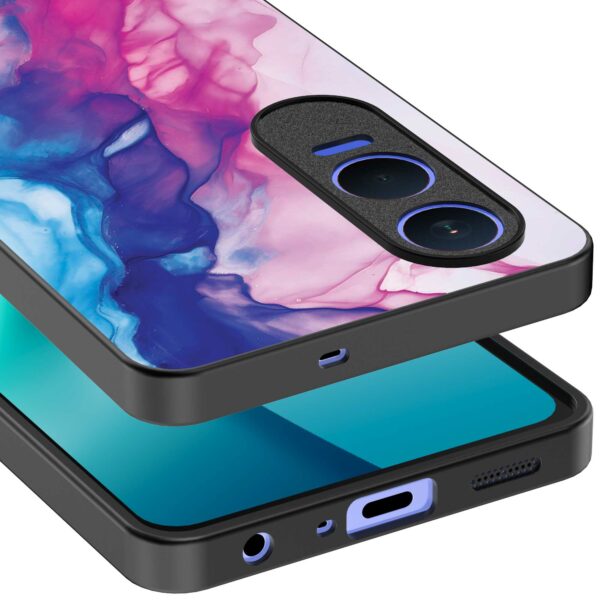 roze blauw marmer opdruk_OnePlus Nord CE 4 Lite Telefoonhoesje (3)