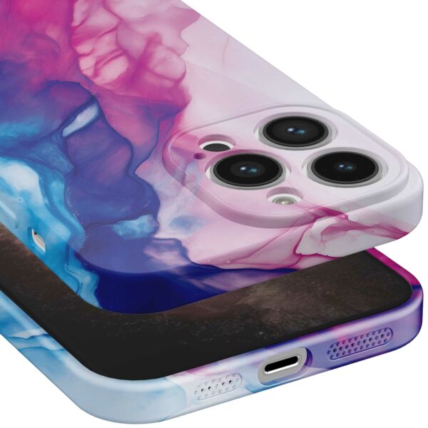 roze blauw marmer opdruk_iPhone 11 Pro Max telefoonhoesje met volledige rondom bedrukking (5)