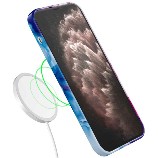 roze blauw marmer opdruk_iPhone 11 Pro Max telefoonhoesje met volledige rondom bedrukking (7)