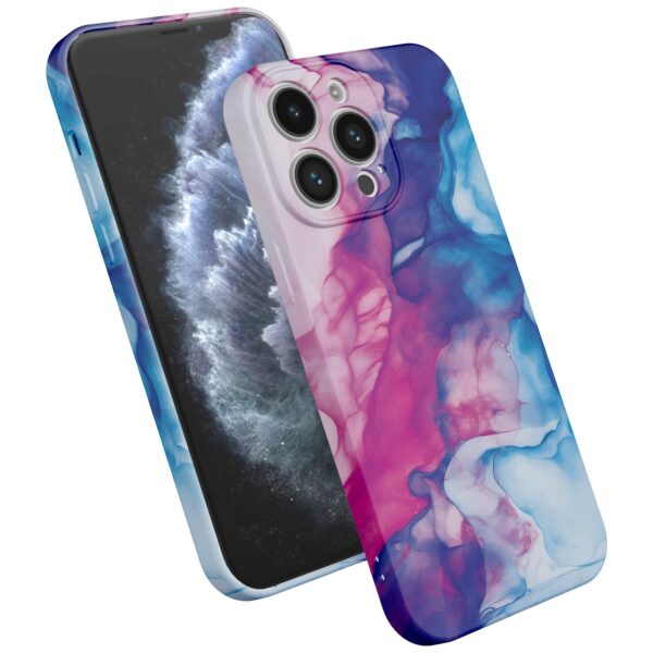 roze blauw marmer opdruk_iPhone 11 Pro telefoonhoesje met volledige rondom bedrukking (2)