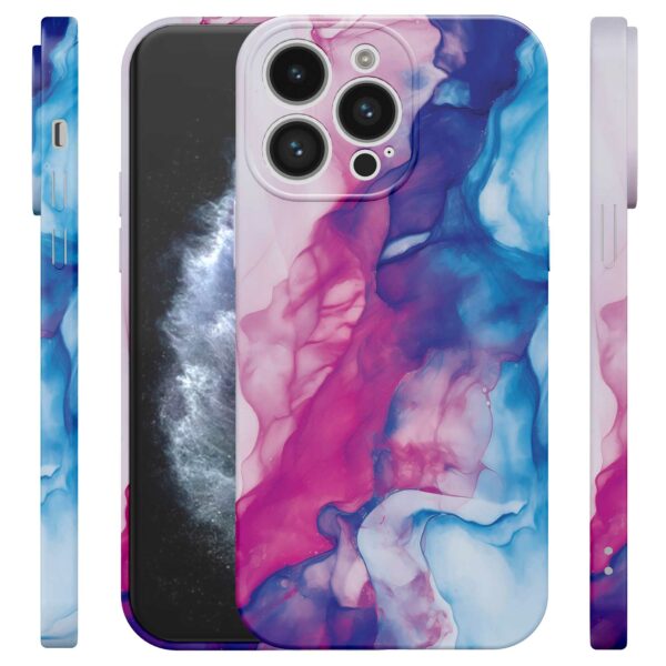 roze blauw marmer opdruk_iPhone 11 Pro telefoonhoesje met volledige rondom bedrukking (4)